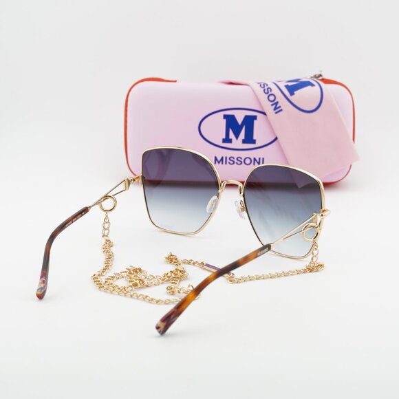 Missoni MIS 0052/S 0000 08 Square Sunglasses - Gold/Blue main image 4